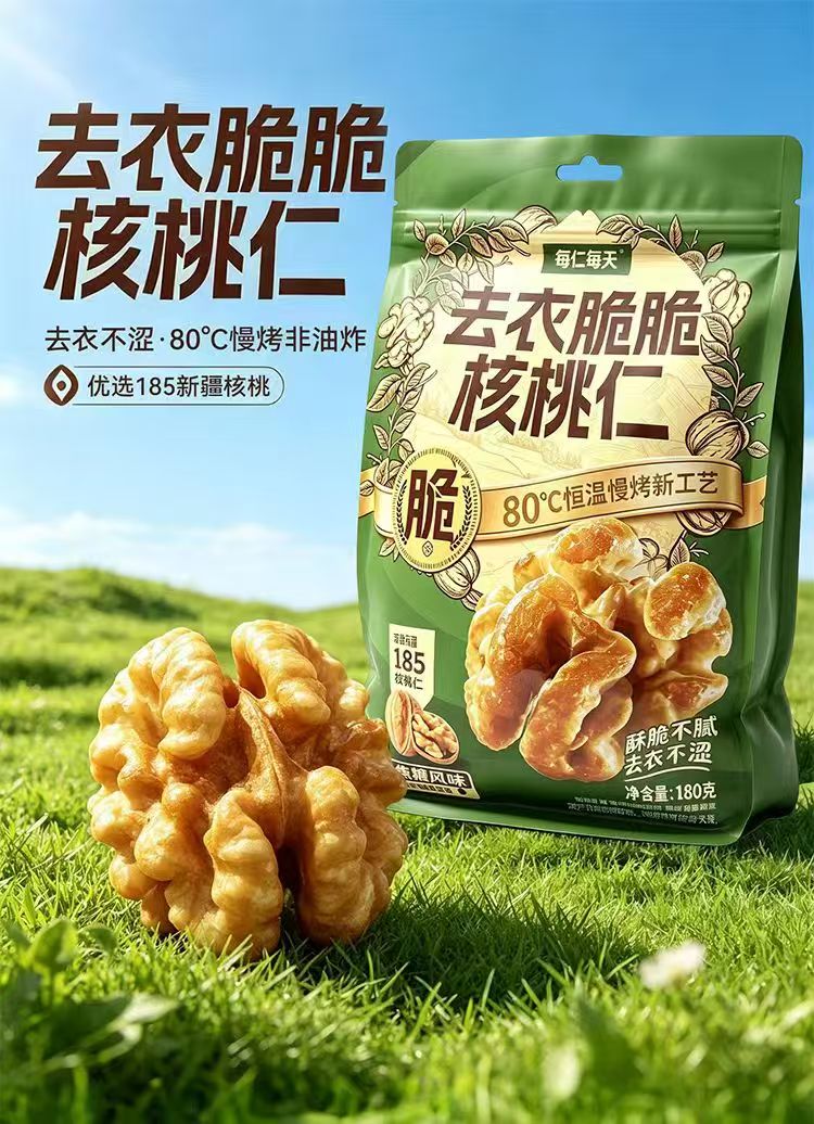 去衣脆脆核桃仁, 去衣脆脆核桃仁